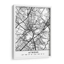 Athens - Mapas negros 05 - Emiliano Deificus | Cuadro decorativo de Canvas Lab