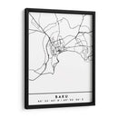 Baku - Mapas negros 06 - Emiliano Deificus | Cuadro decorativo de Canvas Lab