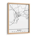 Baku - Mapas negros 06 - Emiliano Deificus | Cuadro decorativo de Canvas Lab