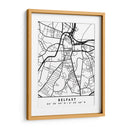 Belfast - Mapas negros 12 - Emiliano Deificus | Cuadro decorativo de Canvas Lab