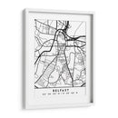 Belfast - Mapas negros 12 - Emiliano Deificus | Cuadro decorativo de Canvas Lab