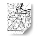 Belfast - Mapas negros 12 - Emiliano Deificus | Cuadro decorativo de Canvas Lab