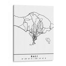 Bali - Mapas negros 07 - Emiliano Deificus | Cuadro decorativo de Canvas Lab