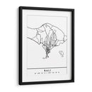 Bali - Mapas negros 07 - Emiliano Deificus | Cuadro decorativo de Canvas Lab