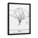Bali - Mapas negros 07 - Emiliano Deificus | Cuadro decorativo de Canvas Lab