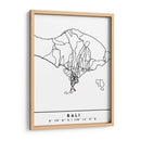 Bali - Mapas negros 07 - Emiliano Deificus | Cuadro decorativo de Canvas Lab