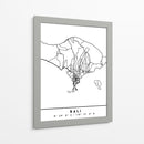 Bali - Mapas negros 07 - Emiliano Deificus | Cuadro decorativo de Canvas Lab