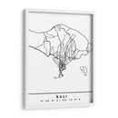 Bali - Mapas negros 07 - Emiliano Deificus | Cuadro decorativo de Canvas Lab