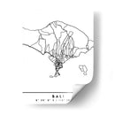 Bali - Mapas negros 07 - Emiliano Deificus | Cuadro decorativo de Canvas Lab