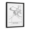 Abu Dhabi - Mapas negros 01 - Emiliano Deificus | Cuadro decorativo de Canvas Lab
