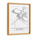 Abu Dhabi - Mapas negros 01 - Emiliano Deificus | Cuadro decorativo de Canvas Lab