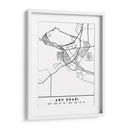 Abu Dhabi - Mapas negros 01 - Emiliano Deificus | Cuadro decorativo de Canvas Lab