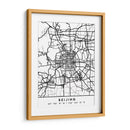 Beijing - Mapas negros 10 - Emiliano Deificus | Cuadro decorativo de Canvas Lab