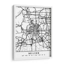 Beijing - Mapas negros 10 - Emiliano Deificus | Cuadro decorativo de Canvas Lab