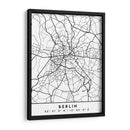 Berlin - Mapas negros 13 - Emiliano Deificus | Cuadro decorativo de Canvas Lab