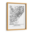 Barcelona - Mapas negros 09 - Emiliano Deificus | Cuadro decorativo de Canvas Lab