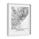 Barcelona - Mapas negros 09 - Emiliano Deificus | Cuadro decorativo de Canvas Lab