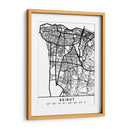 Beirut - Mapas negros 11 - Emiliano Deificus | Cuadro decorativo de Canvas Lab