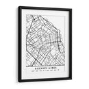 Buenos Aires - Mapas negros 17 - Emiliano Deificus | Cuadro decorativo de Canvas Lab