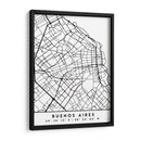 Buenos Aires - Mapas negros 17 - Emiliano Deificus | Cuadro decorativo de Canvas Lab