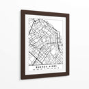 Buenos Aires - Mapas negros 17 - Emiliano Deificus | Cuadro decorativo de Canvas Lab