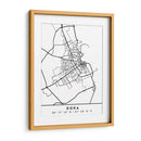 Doha - Mapas negros 26 - Emiliano Deificus | Cuadro decorativo de Canvas Lab