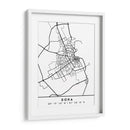 Doha - Mapas negros 26 - Emiliano Deificus | Cuadro decorativo de Canvas Lab