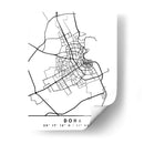 Doha - Mapas negros 26 - Emiliano Deificus | Cuadro decorativo de Canvas Lab