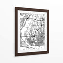 Albuquerque - Mapas negros 02 - Emiliano Deificus | Cuadro decorativo de Canvas Lab