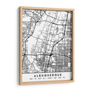 Albuquerque - Mapas negros 02 - Emiliano Deificus | Cuadro decorativo de Canvas Lab
