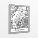 Albuquerque - Mapas negros 02 - Emiliano Deificus | Cuadro decorativo de Canvas Lab