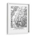 Albuquerque - Mapas negros 02 - Emiliano Deificus | Cuadro decorativo de Canvas Lab