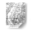 Albuquerque - Mapas negros 02 - Emiliano Deificus | Cuadro decorativo de Canvas Lab