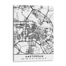 Amsterdam - Mapas negros 03 - Emiliano Deificus | Cuadro decorativo de Canvas Lab