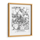 Amsterdam - Mapas negros 03 - Emiliano Deificus | Cuadro decorativo de Canvas Lab