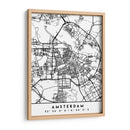 Amsterdam - Mapas negros 03 - Emiliano Deificus | Cuadro decorativo de Canvas Lab