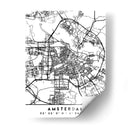 Amsterdam - Mapas negros 03 - Emiliano Deificus | Cuadro decorativo de Canvas Lab