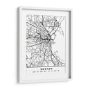 Boston - Mapas negros 16 - Emiliano Deificus | Cuadro decorativo de Canvas Lab