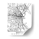 Boston - Mapas negros 16 - Emiliano Deificus | Cuadro decorativo de Canvas Lab