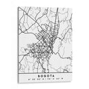 Bogota - Mapas negros 15 - Emiliano Deificus | Cuadro decorativo de Canvas Lab