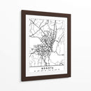 Bogota - Mapas negros 15 - Emiliano Deificus | Cuadro decorativo de Canvas Lab