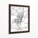 Bogota - Mapas negros 15 - Emiliano Deificus | Cuadro decorativo de Canvas Lab