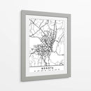 Bogota - Mapas negros 15 - Emiliano Deificus | Cuadro decorativo de Canvas Lab