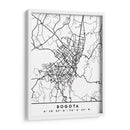 Bogota - Mapas negros 15 - Emiliano Deificus | Cuadro decorativo de Canvas Lab