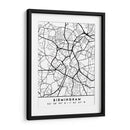 Birmingham - Mapas negros 14 - Emiliano Deificus | Cuadro decorativo de Canvas Lab