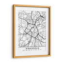 Birmingham - Mapas negros 14 - Emiliano Deificus | Cuadro decorativo de Canvas Lab