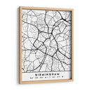 Birmingham - Mapas negros 14 - Emiliano Deificus | Cuadro decorativo de Canvas Lab