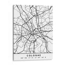 Cologne - Mapas negros 22 - Emiliano Deificus | Cuadro decorativo de Canvas Lab