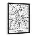 Cologne - Mapas negros 22 - Emiliano Deificus | Cuadro decorativo de Canvas Lab