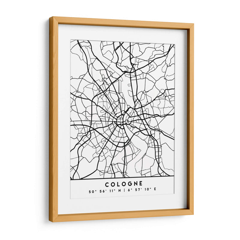 Cologne - Mapas negros 22 - Emiliano Deificus | Cuadro decorativo de Canvas Lab